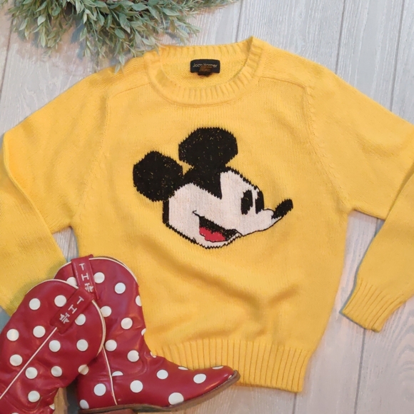 Vintage Sweaters - Vintage Joan Harper Mickey mouse crew neck sweater